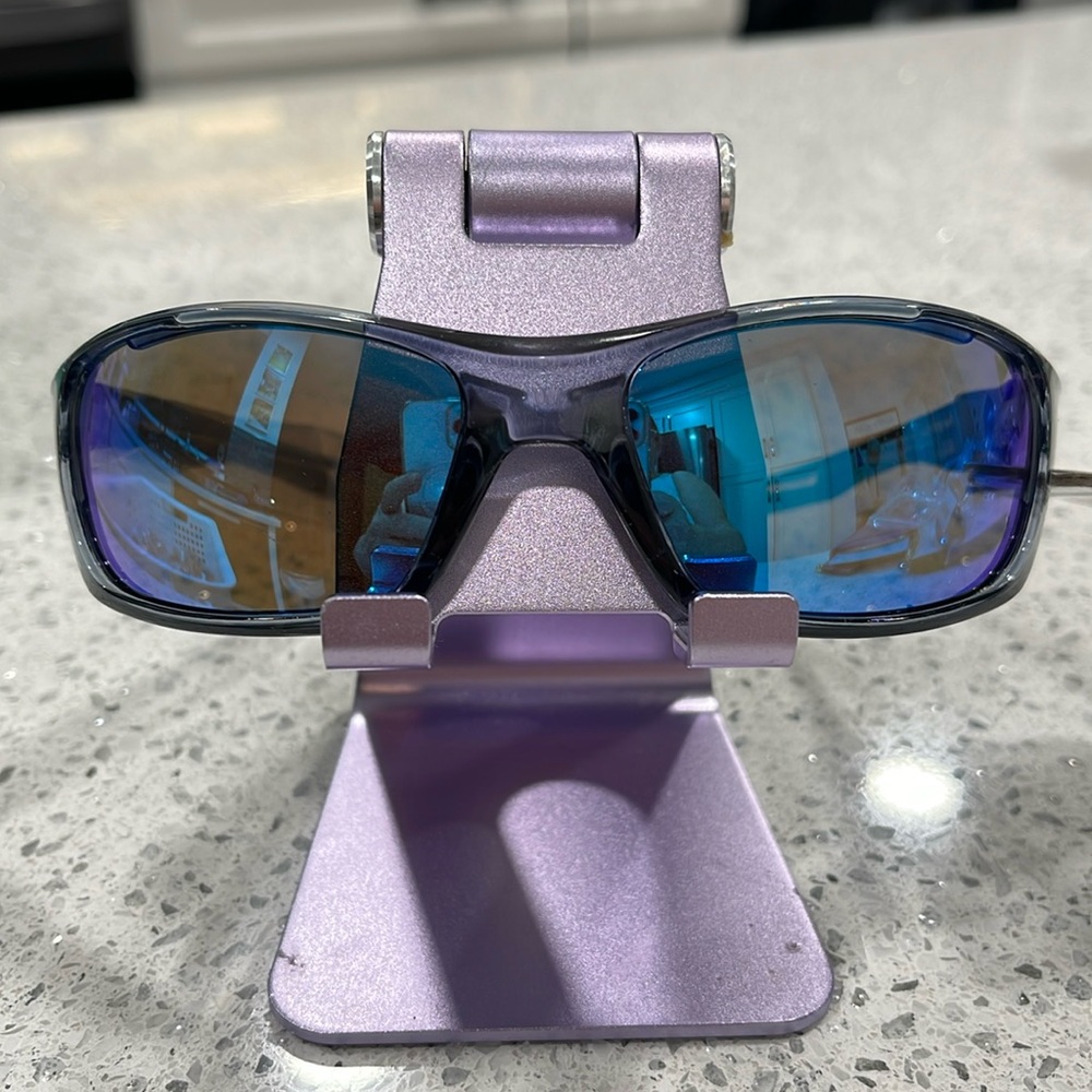 NWT FOSTER GRANT MENS IRON-MAN TRIATHLON ACTIVE SUNGLASSES BLUE FRAME & LENSES